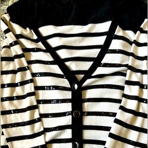 White House Black Market button down tunic sweater